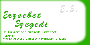 erzsebet szegedi business card